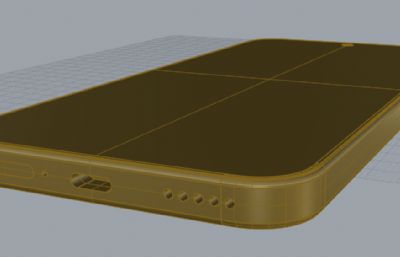 荣耀400 Pro手机3D模型