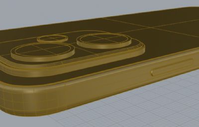 荣耀400手机3D模型