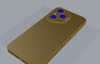 荣耀400 Pro手机3D模型