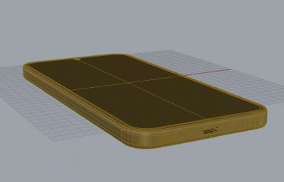 荣耀400手机3D模型