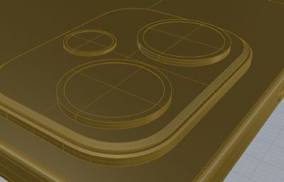 荣耀400手机3D模型