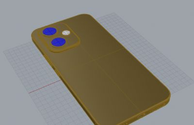 荣耀400手机3D模型