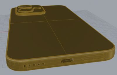 荣耀400手机3D模型