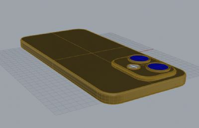 荣耀400手机3D模型