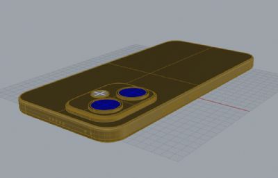 荣耀400手机3D模型