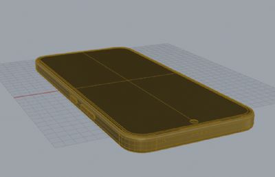 荣耀400手机3D模型