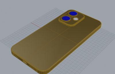荣耀400手机3D模型