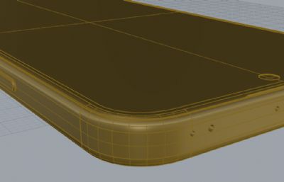 荣耀400手机3D模型