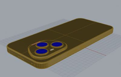 荣耀400 Pro手机3D模型
