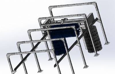 solidworks悬挂式龙门洗车机