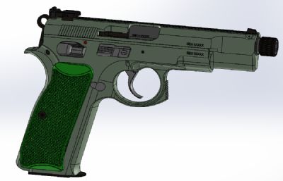 捷克造CZ-85手枪FBX、STP模型 非实物