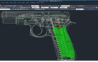 捷克造CZ-85手枪FBX、STP模型 非实物