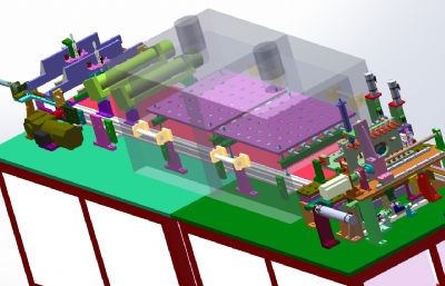 solidworks侧面点胶机