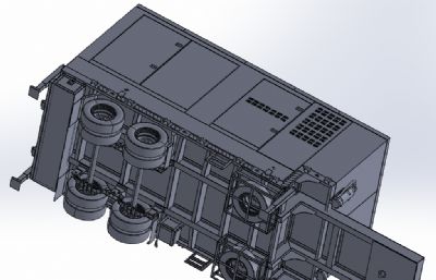 300千瓦发电拖车step模型