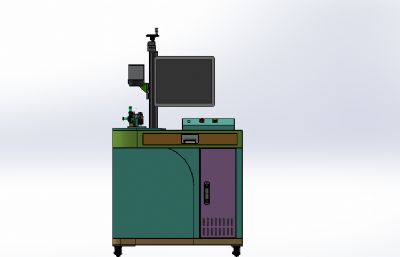 水泵盖二维码激光打标机