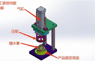 新能源汽车水泵隔水套气密性检测机