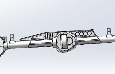 主减速器及牙嵌式自锁差速器总成stp模型