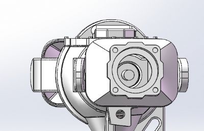 主减速器及牙嵌式自锁差速器总成stp模型