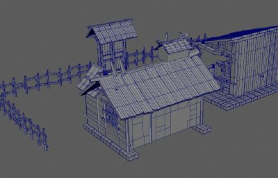 maya小屋,古时农家小院房屋
