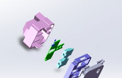 三针孔插座拆解结构