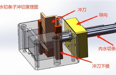 车门内水切密封条冲切工装