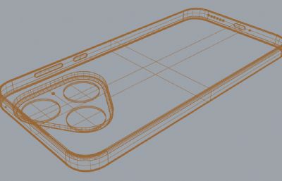 华为Pura 80手机3D模型