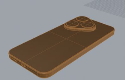 华为Pura 80手机3D模型