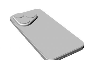 华为Pura 80手机3D模型