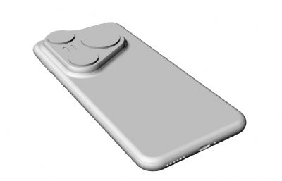 华为Pura 80 Ultra手机3D模型
