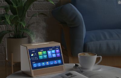 智能音箱加湿器小夜灯智能屏组合产品