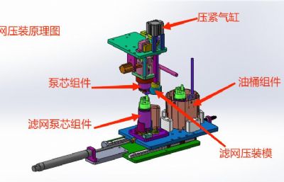 燃油泵滤网引射泵压装机