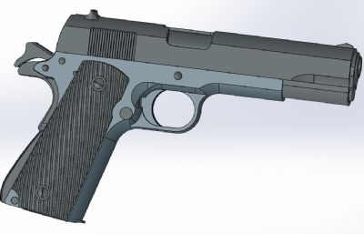 勃朗宁M1911沙漠勇士手枪玩具UG模型