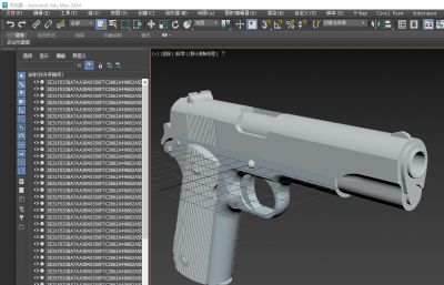 勃朗宁M1911沙漠勇士手枪玩具UG模型
