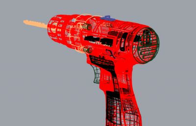 rhino电钻 犀牛建模