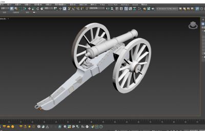 滑铁卢战役拿破仑炮3D建模UG实体
