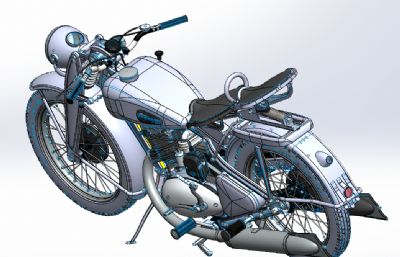 DKW 350摩托车模型