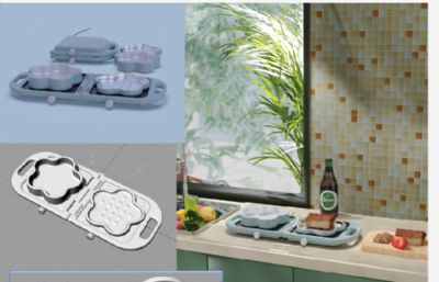 多用途厨具,便携式锅具设计