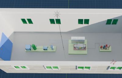 水厂车间建筑及设备模型
