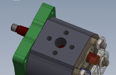 齿轮泵solidworks2024模型