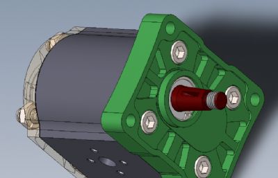 齿轮泵solidworks2024模型
