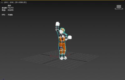 搞笑丁真版漩涡鸣人 带绑定和多种表情控制 塌陷模型