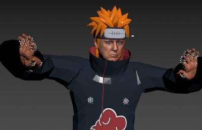 川普版天道佩恩 搞笑人物 塌陷模型