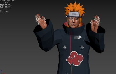 川普版天道佩恩 搞笑人物 塌陷模型