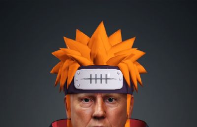 川普版天道佩恩 搞笑人物 塌陷模型