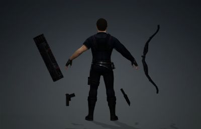 鹰眼-复仇者联盟超级英雄 游戏人物聊天动画