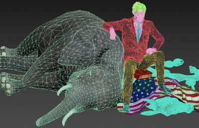 本雅明·内塔尼亚胡 以色列总理内涵3D模型