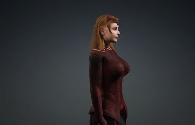 《奇异博士2》旺达绯红女巫,写实电影人物
