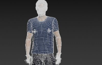 《周处除三害》陈桂林3D模型,有绑定和走路动画