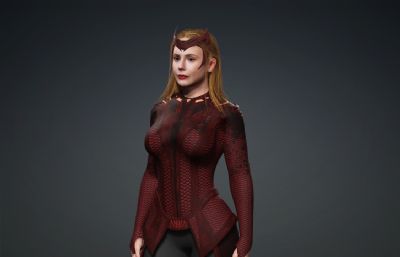 《奇异博士2》旺达绯红女巫,写实电影人物