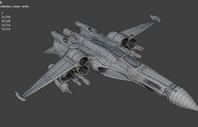 未来科幻概念军事战斗机,可用于游戏,军事